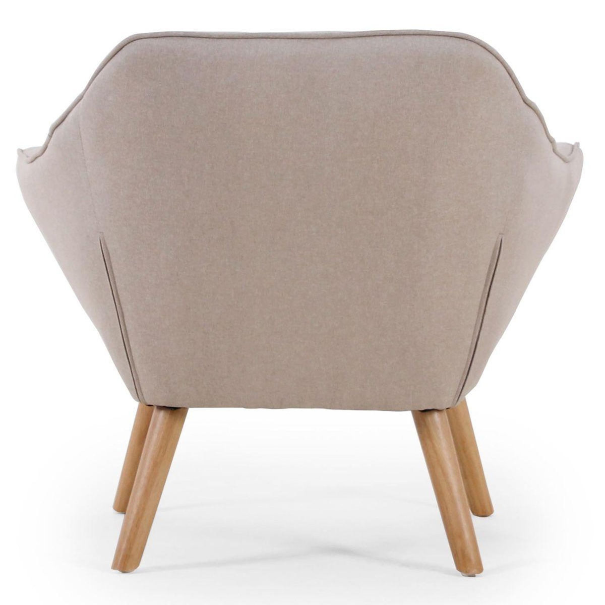 Paris Prix Fauteuil Scandinave Matelassé  Taon  83cm Beige