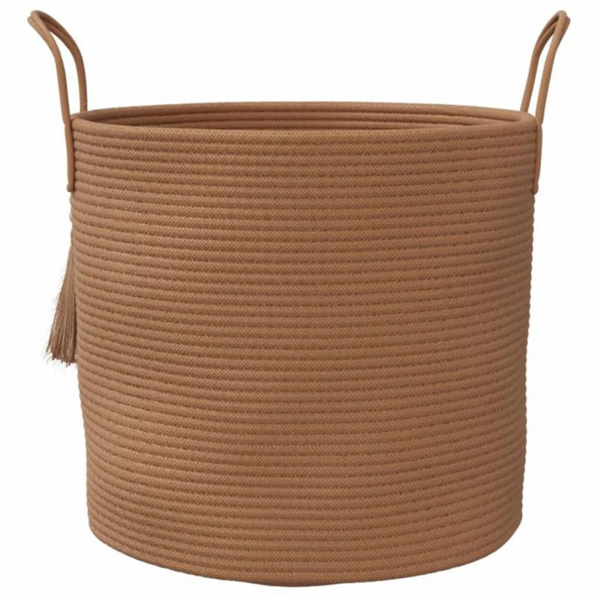 VIDAXL Panier de rangement marron Ø40x35 cm coton