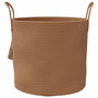 Voir la diapositive 4 : VIDAXL Panier de rangement marron Ø40x35 cm coton