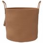 Voir la diapositive 4 : VIDAXL Panier de rangement marron Ø40x35 cm coton