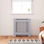 Voir la diapositive 3 : VIDAXL Cache-radiateur MDF Gris 78 cm