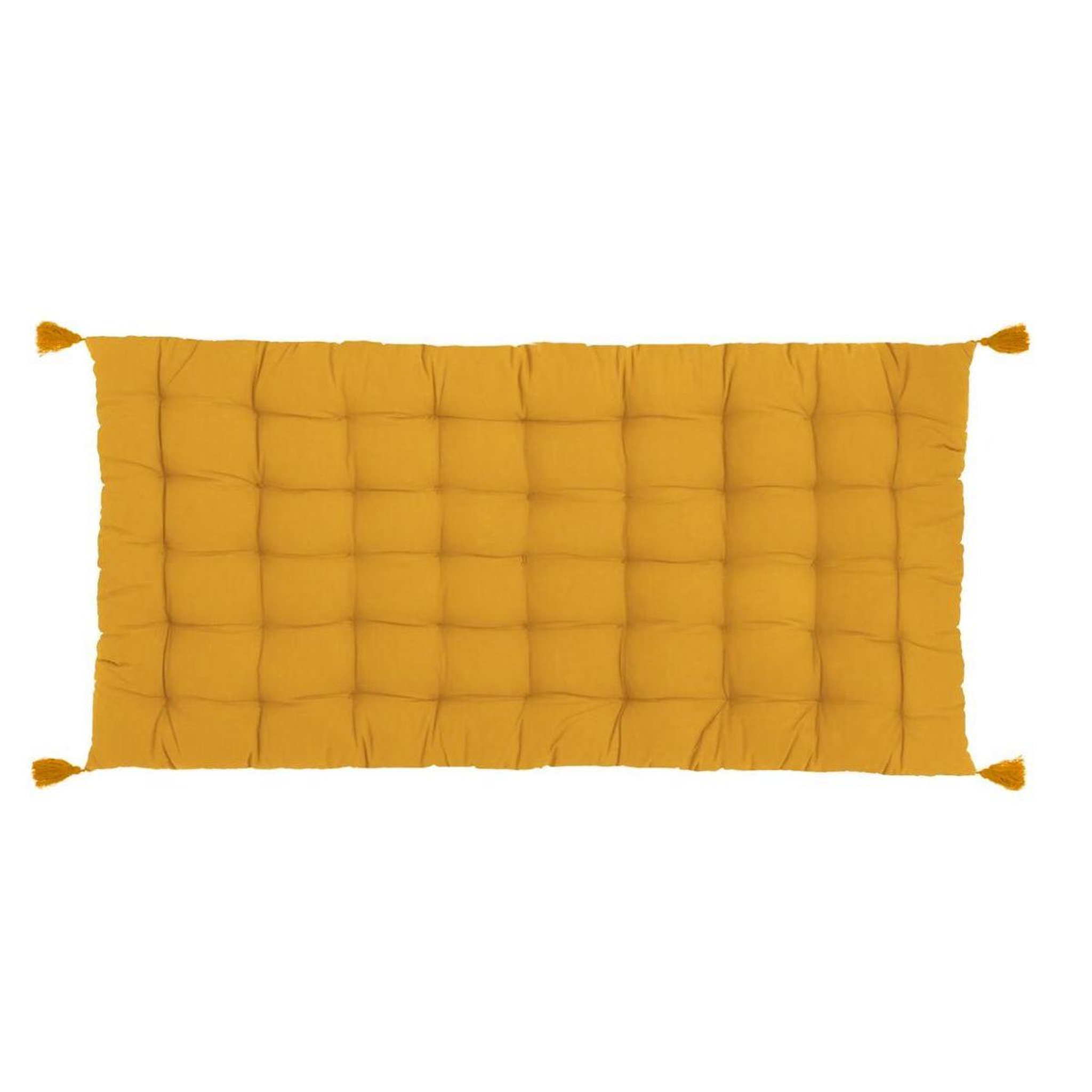 Voir la diapositive 2 : ATMOSPHERA Matelas de sol 4 pompons  otto  60x120cm ocre