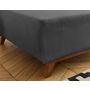 Voir la diapositive 3 : BEST MOBILIER Cristal - pouf modulable - 95 cm - en velours côtelé