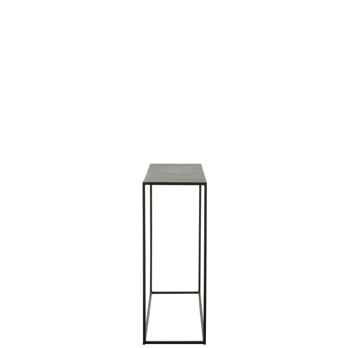 Paris Prix Console en Métal  Elsie  110cm Noir
