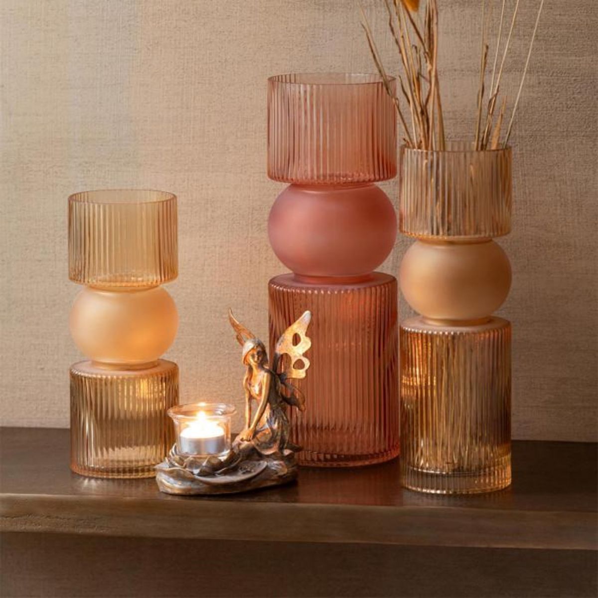 Paris Prix Bougeoir Déco en Métal  Vidia  16cm Or