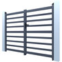 Voir la diapositive 4 : Habitat et Jardin Portail aluminium ajouré  Martin  - 300 x 180 cm - Gris