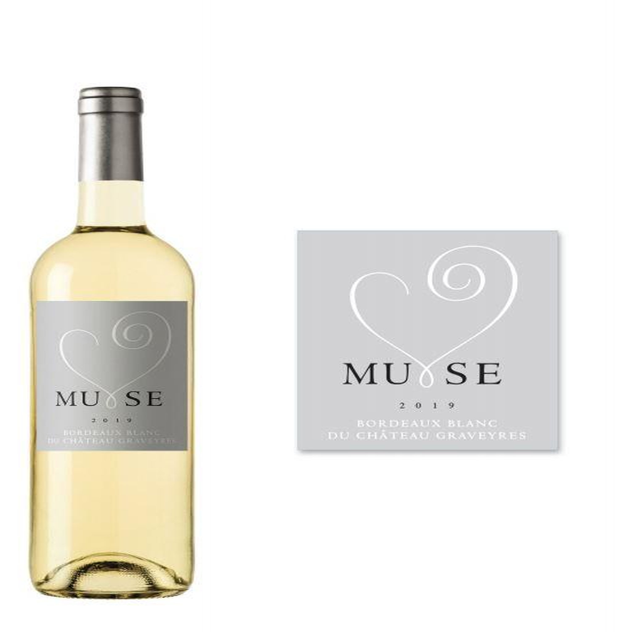 Château Graveyres cuvée Muse blanc 2019 75cl