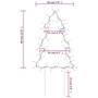 Voir la diapositive 6 : VIDAXL Decoration lumineuse arbre de Noël piquets 3 pcs 50 LED 30 cm
