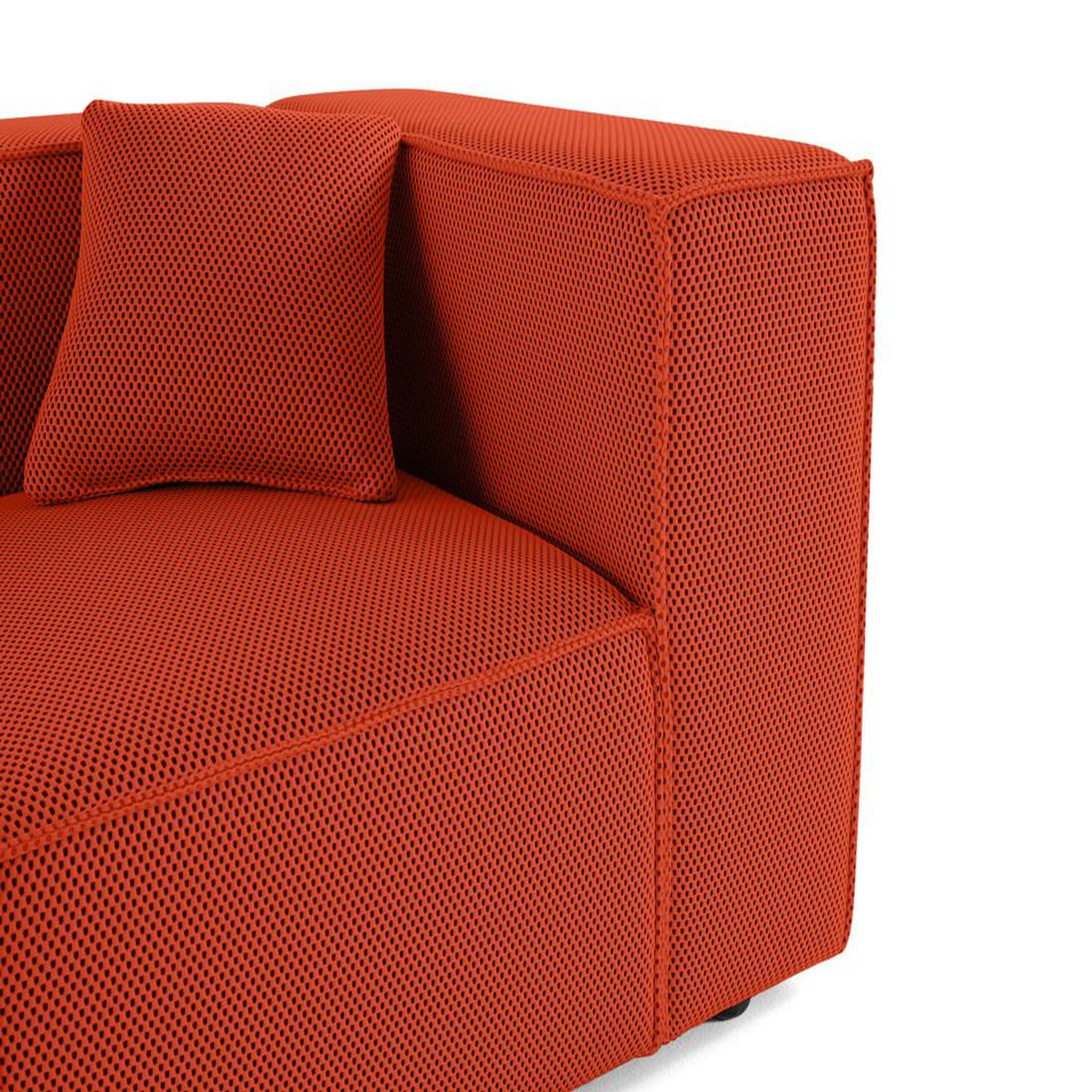 Voir la diapositive 6 : LISA DESIGN Arty - module d'assise droit - en tissu mailles 3d