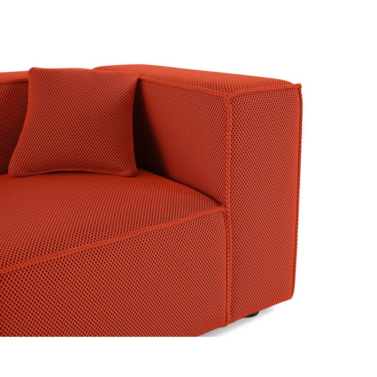 LISA DESIGN Arty - module d'assise droit - en tissu mailles 3d