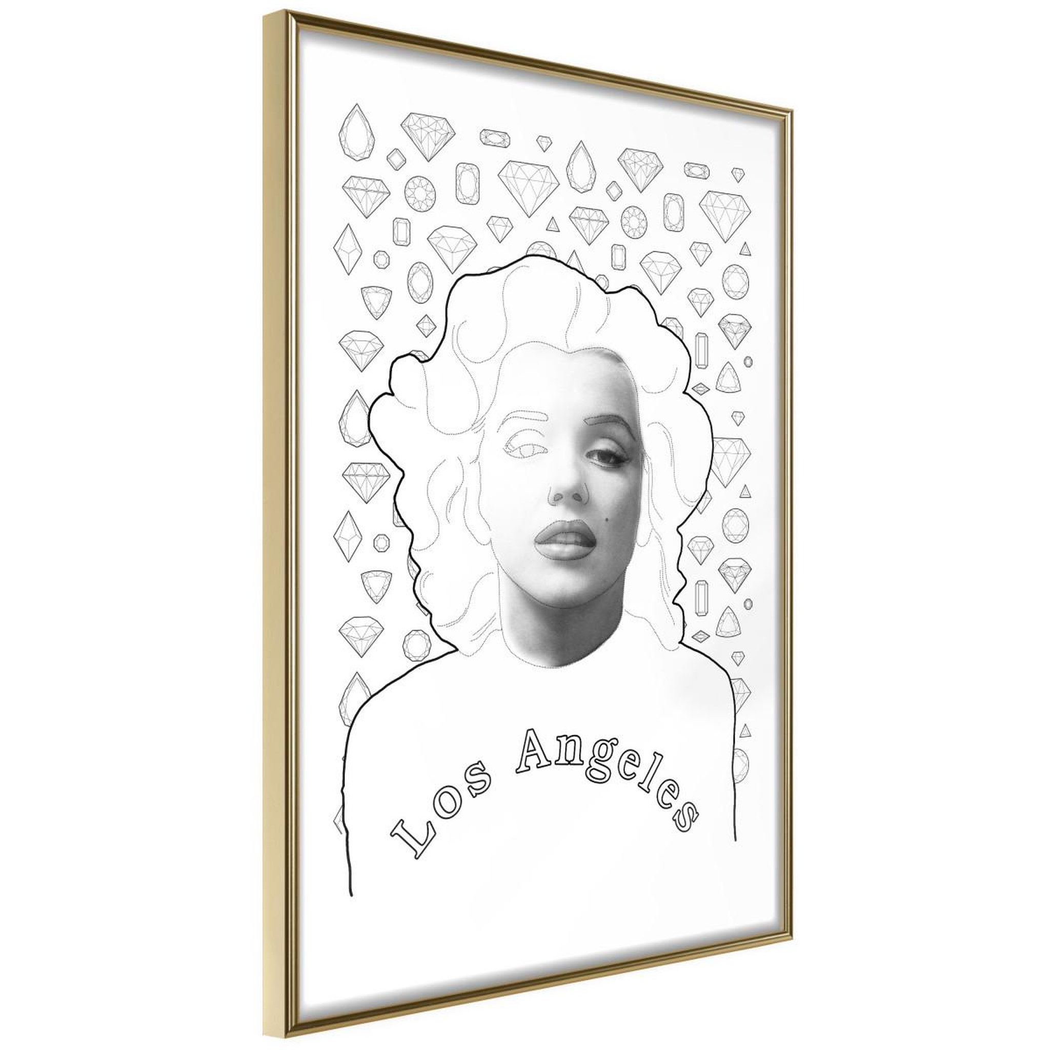 Voir la diapositive 1 : Paris Prix Affiche murale encadrée  marilyn in los angeles