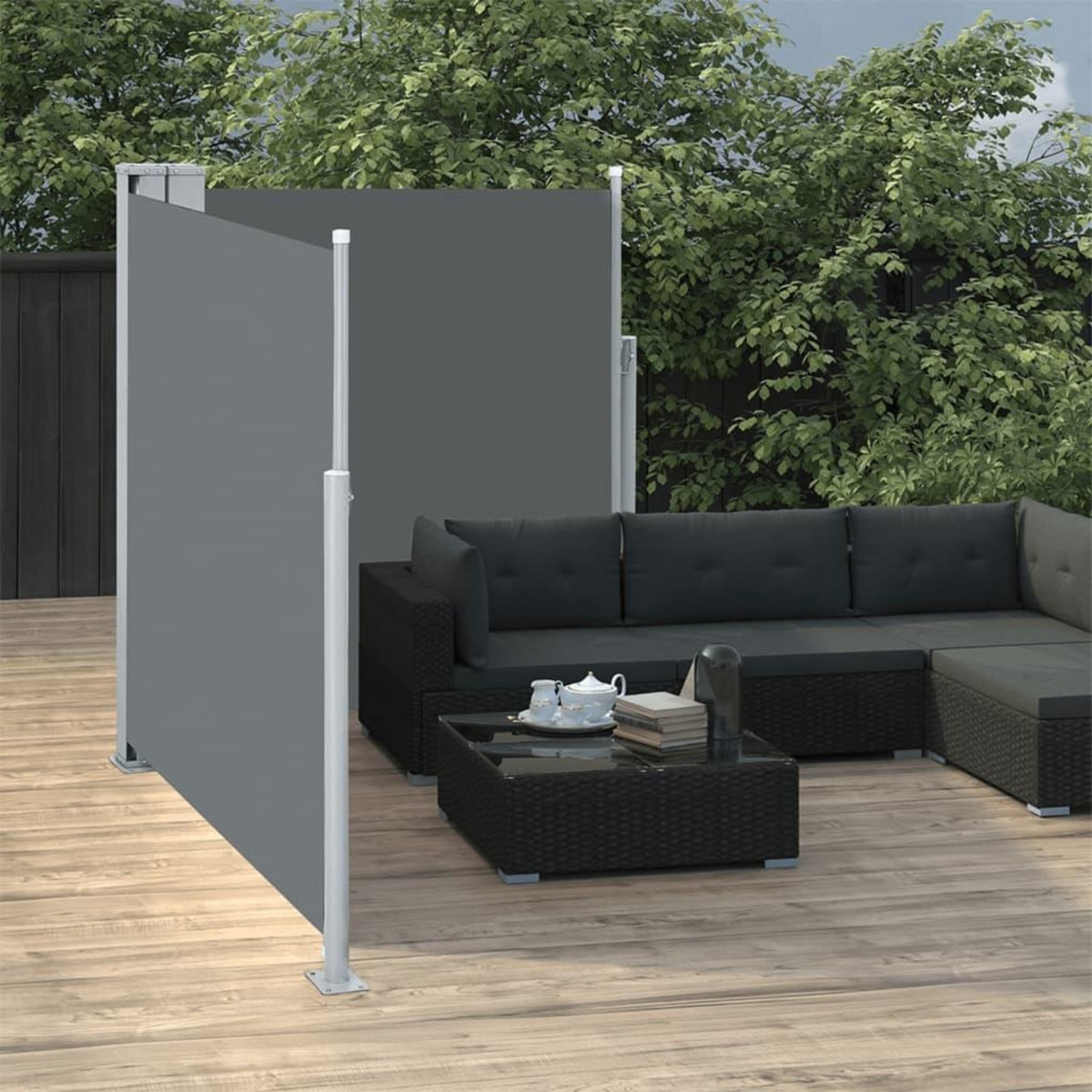 VIDAXL Auvent lateral retractable Anthracite 140 x 600 cm