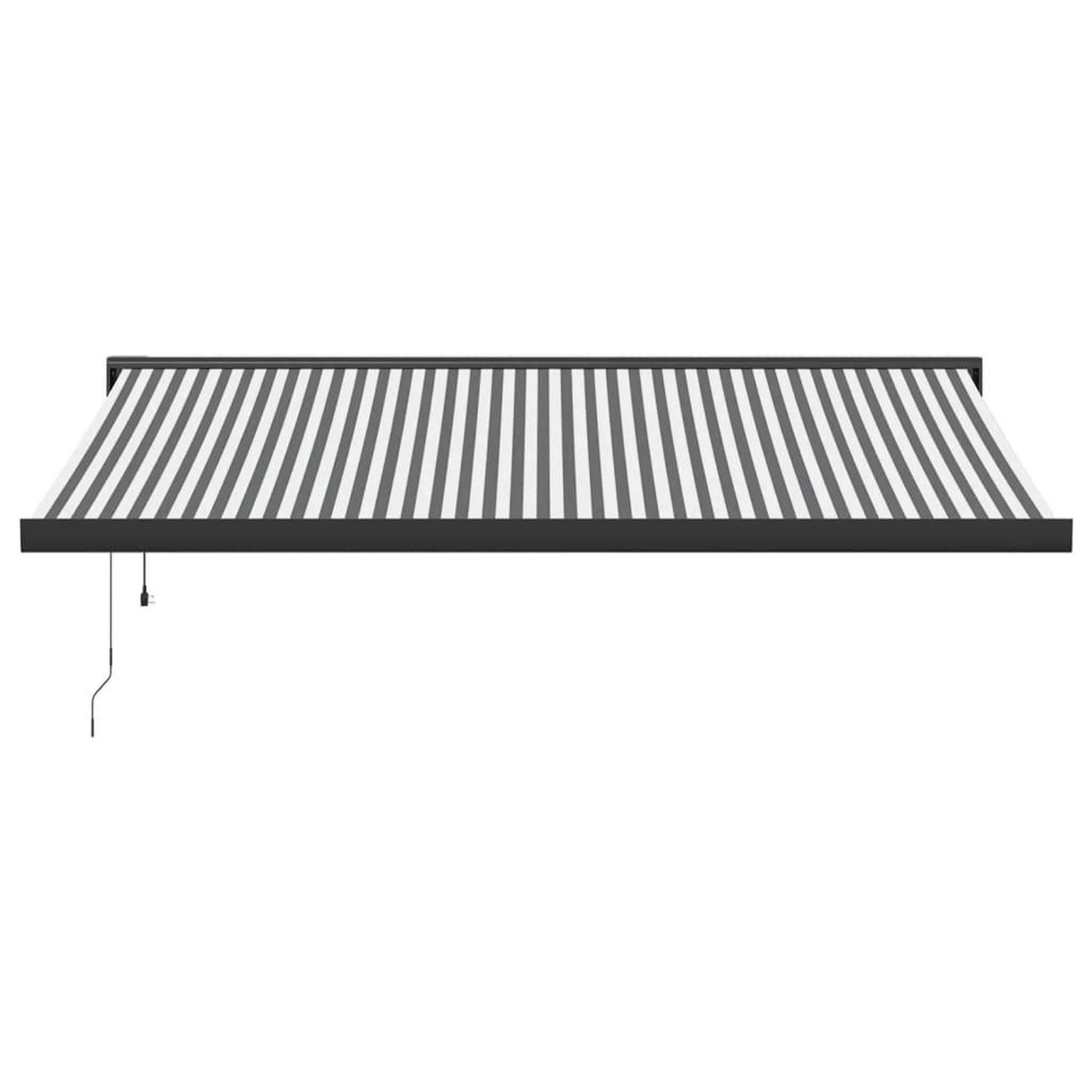 Voir la diapositive 3 : VIDAXL Auvent retractable anthracite et blanc 4,5x3 m tissu/aluminium