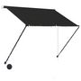 Voir la diapositive 3 : VIDAXL Auvent retractable avec LED 200x150 cm Anthracite