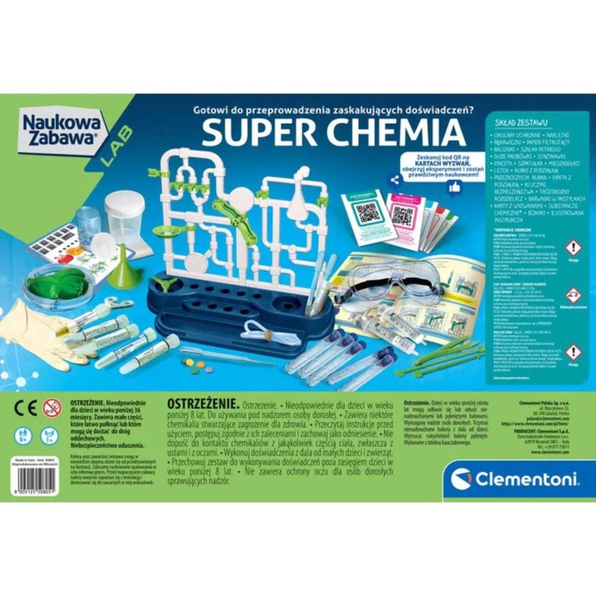 Voir la diapositive 2 : CLEMENTONI Coffret scientifique  50805 science  and  jeu - super chimie