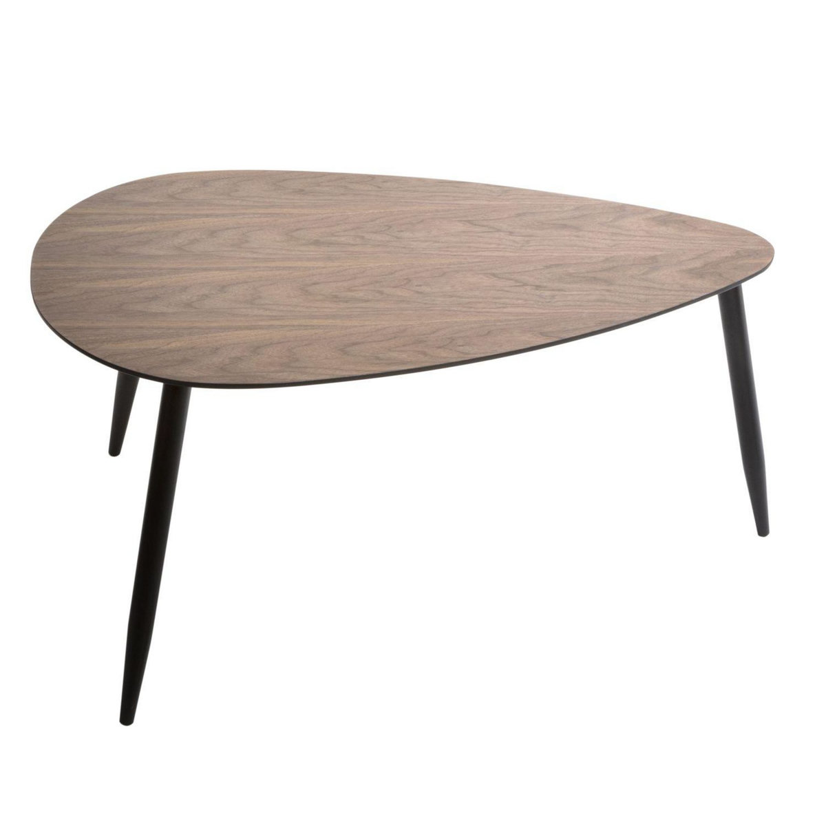 ATMOSPHERA Duo de table basses en MDF effet bois de Noyer - Marron