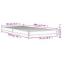 Voir la diapositive 6 : VIDAXL Cadre de lit sans matelas sonoma gris 90x190 cm