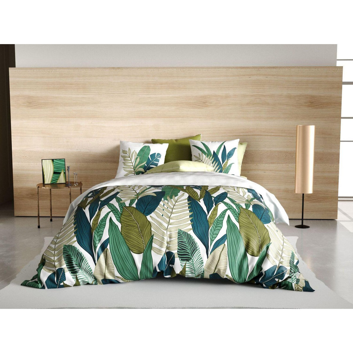 ATELIER DU COTON Parure housse de couette 100% coton 57fils beleme