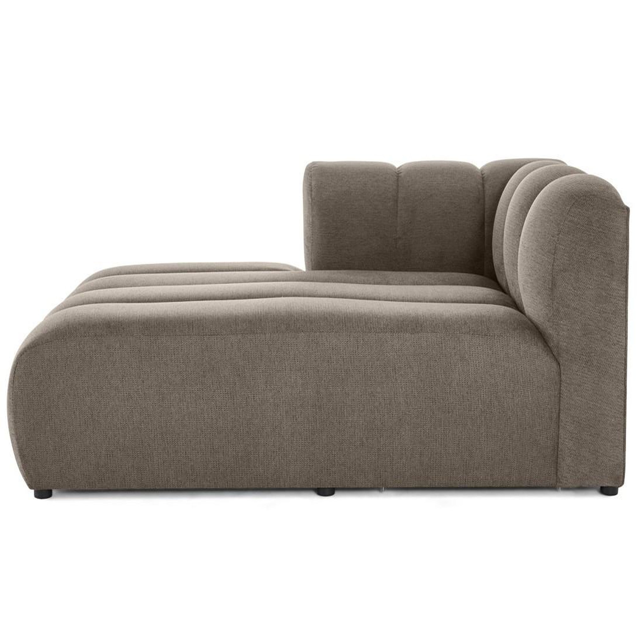 Voir la diapositive 4 : LISA DESIGN Debbie - module d'assise méridienne gauche en tissu texturé