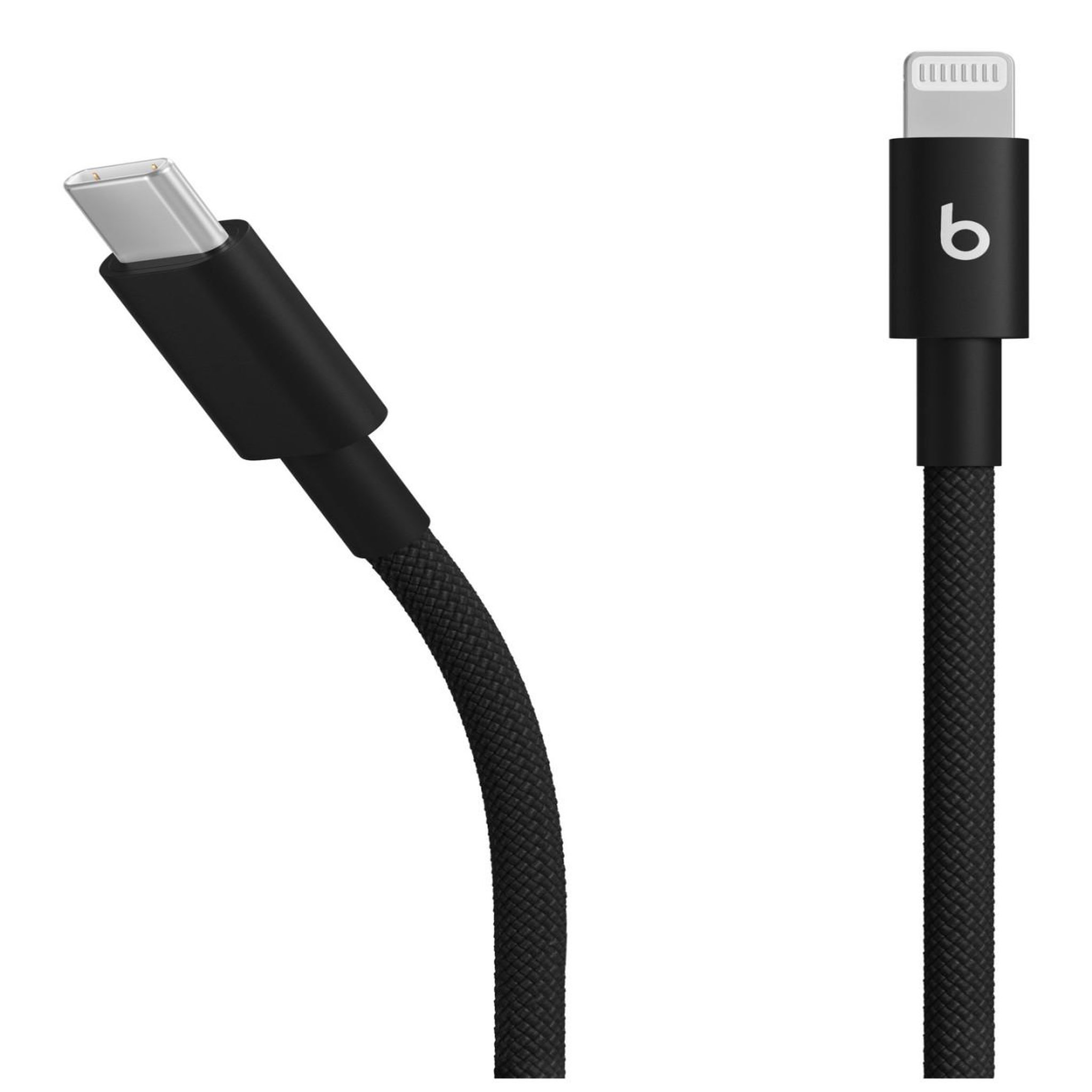 Voir la diapositive 3 : BEATS Câble de charge tissé USB-C vers Lightning 1M50 Noir int