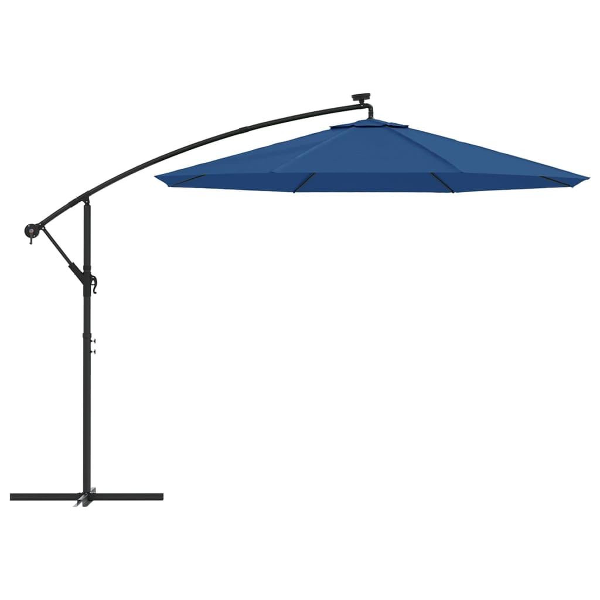 Voir la diapositive 5 : VIDAXL Tissu de remplacement pour parasol deporte bleu azure 300 cm