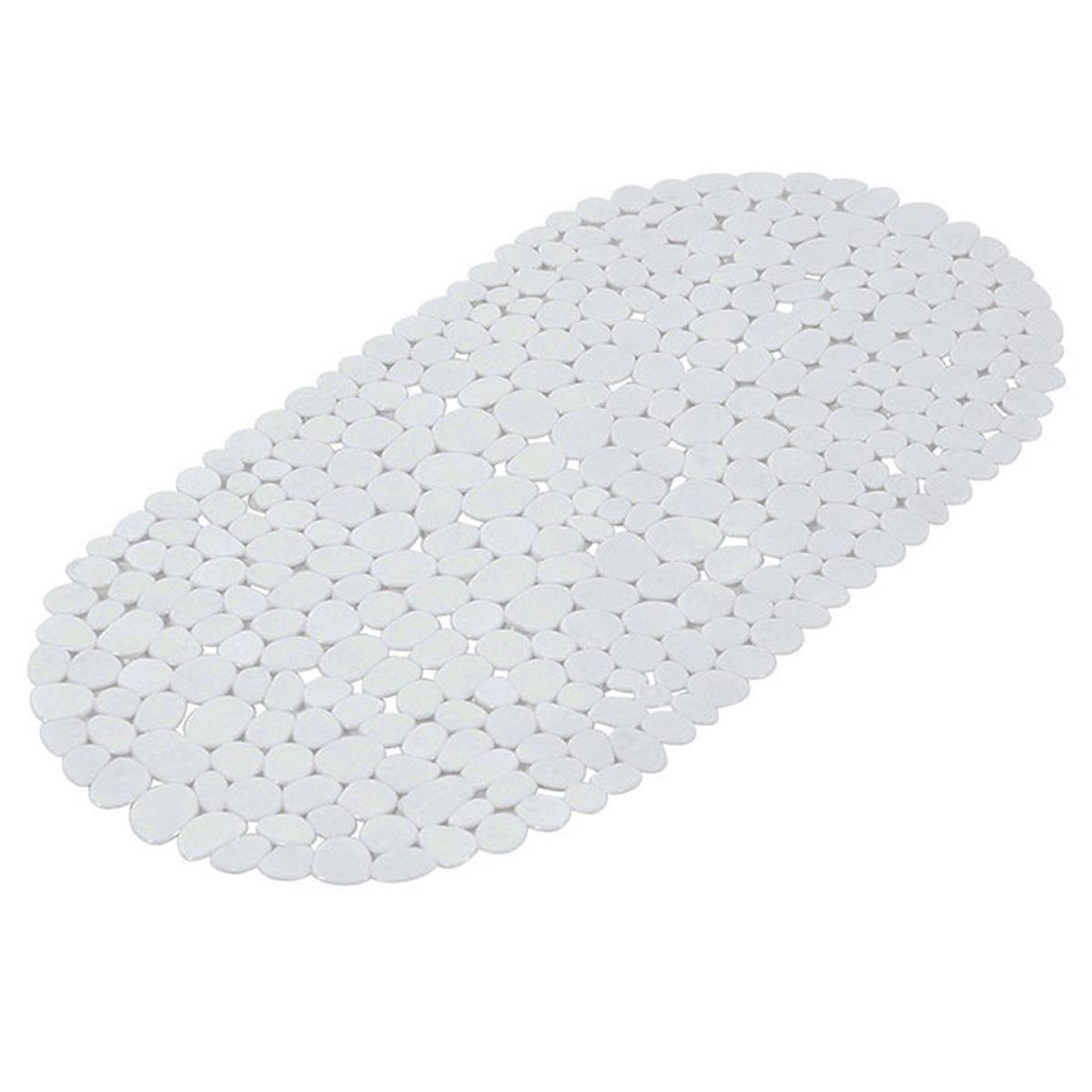 Douceur d'Intérieur Fond de bain galets  vitamine ii  36x69cm blanc