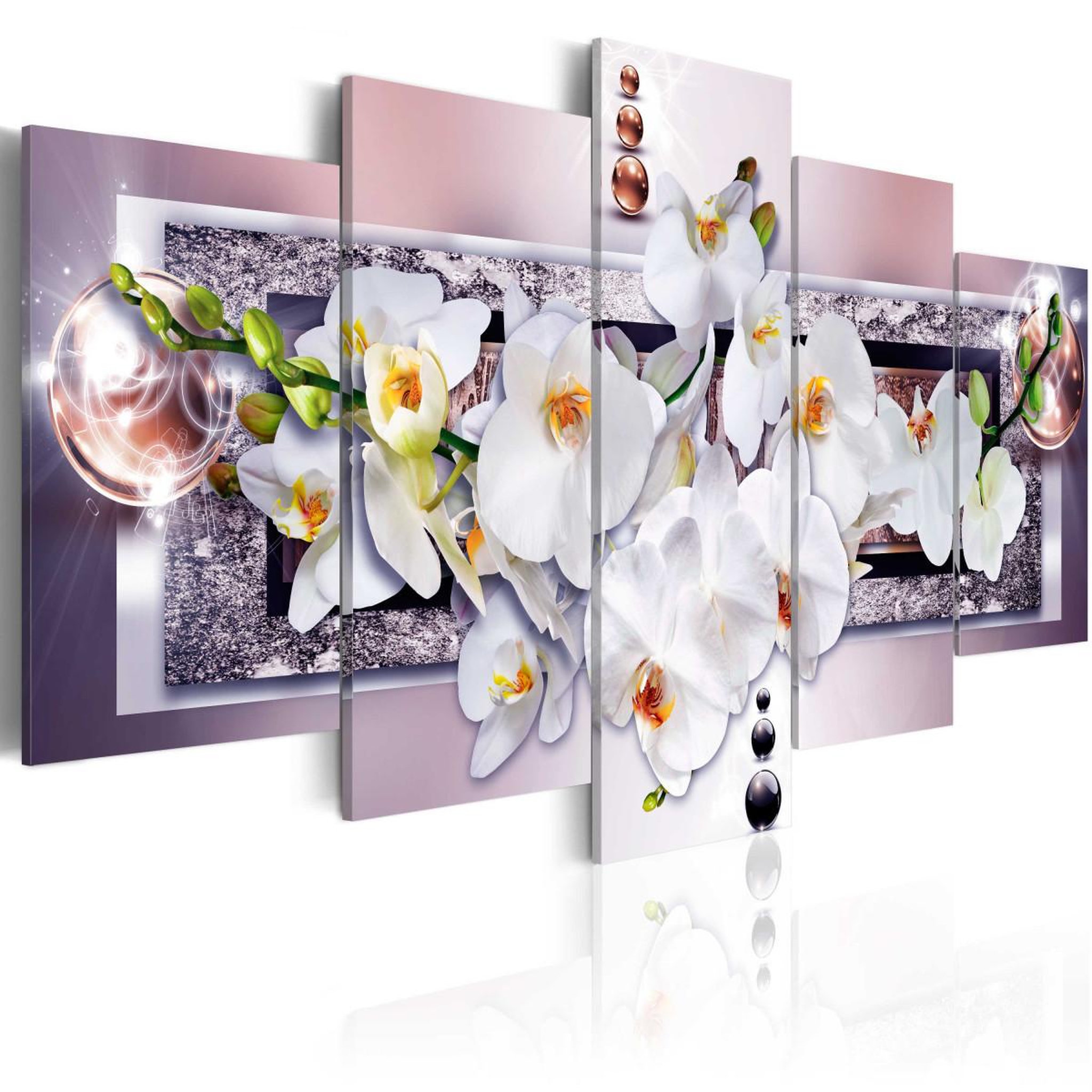 Paris Prix Tableau imprimé  mysterious orchid. Coloris disponibles : Multicolore