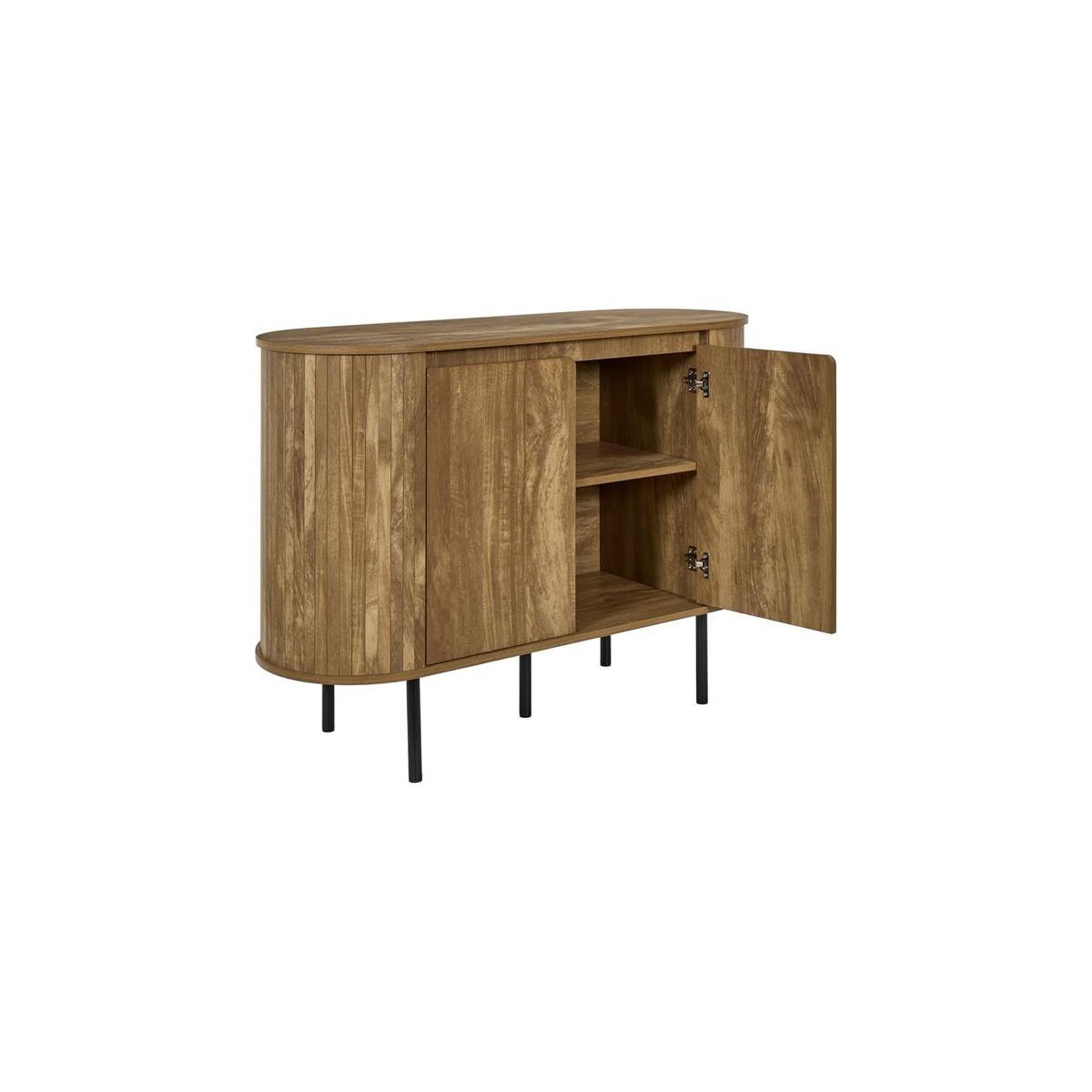 Voir la diapositive 4 : The Home Deco Factory Buffet 2 portes  heritage  110cm marron