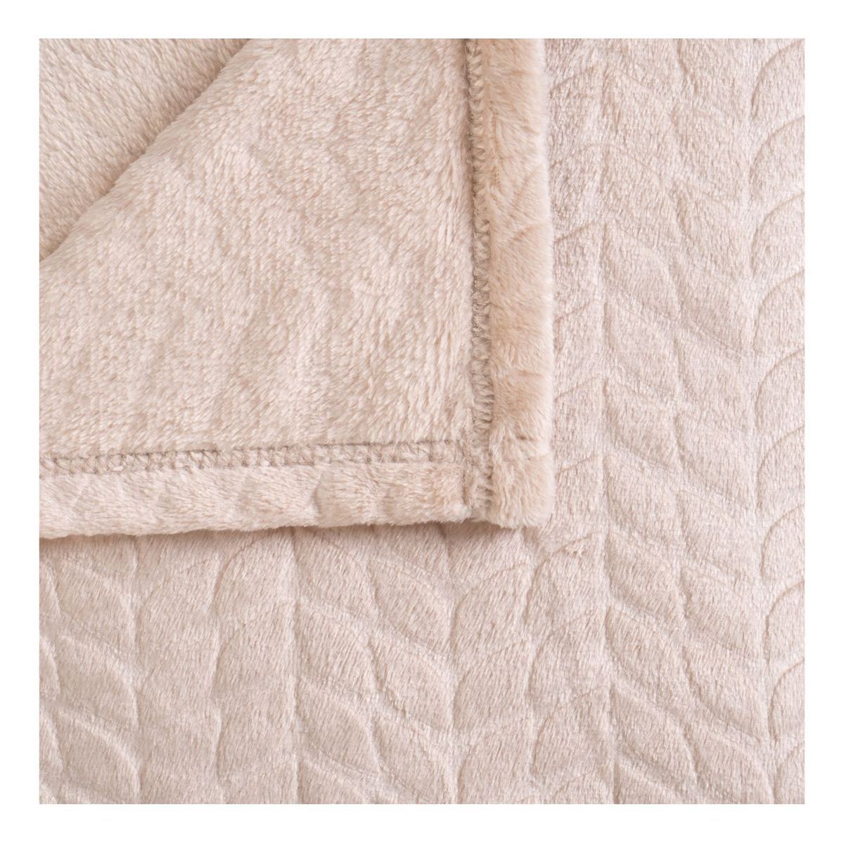 ACTUEL Plaid uni en flanelle 230gsm