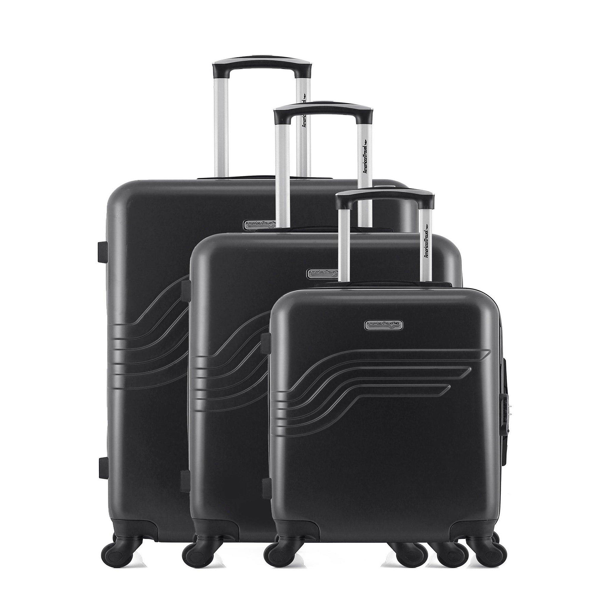 AMERICAN TRAVEL American travel - set de 3 valises detroit 75 cm 4 roues