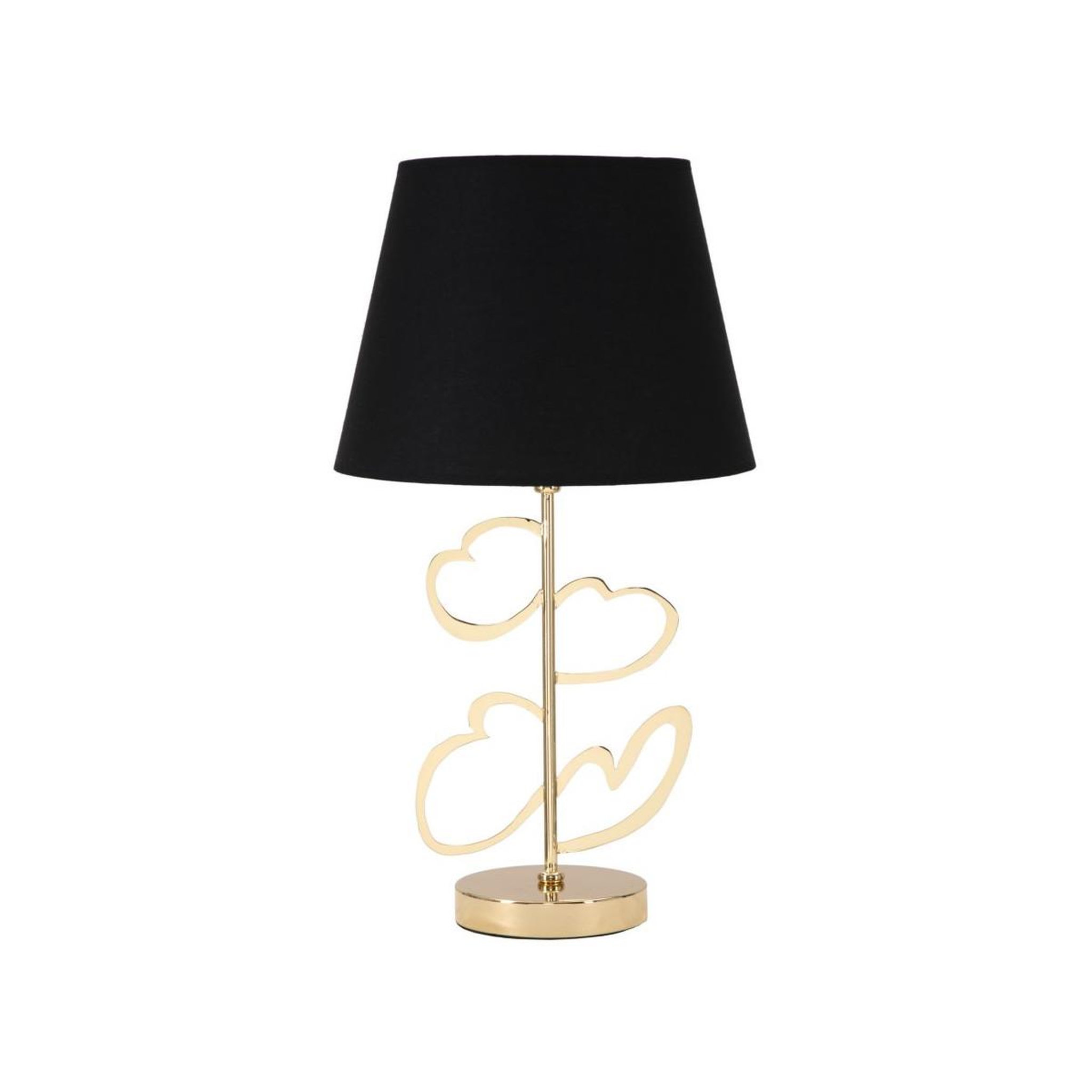 Paris Prix Lampe à poser en métal  hearts  54cm noir & or