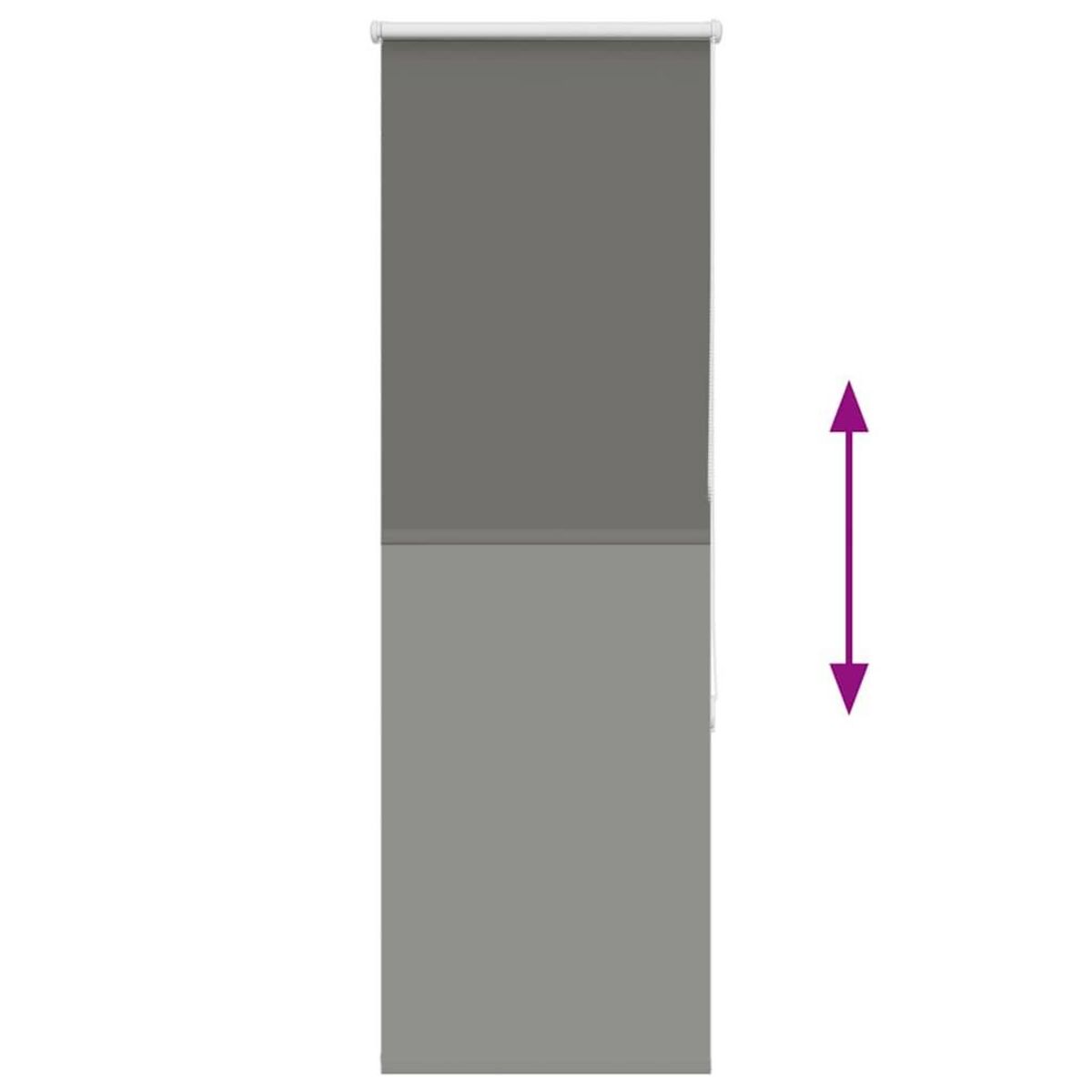 VIDAXL Store enrouleur occultant largeur du tissu 40,7 cm polyester