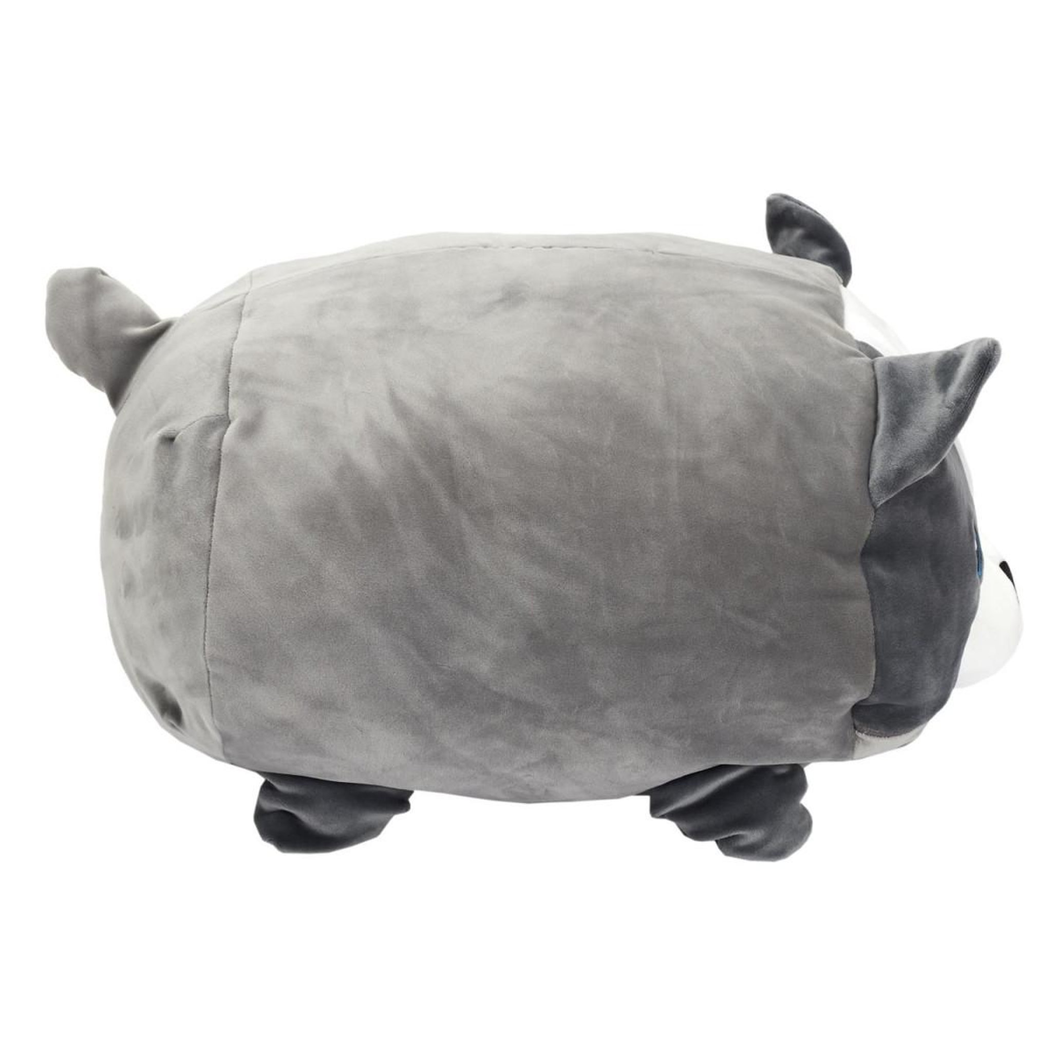 Voir la diapositive 2 : The concept Factory Peluche coussin enfant  chien  30cm gris & blanc