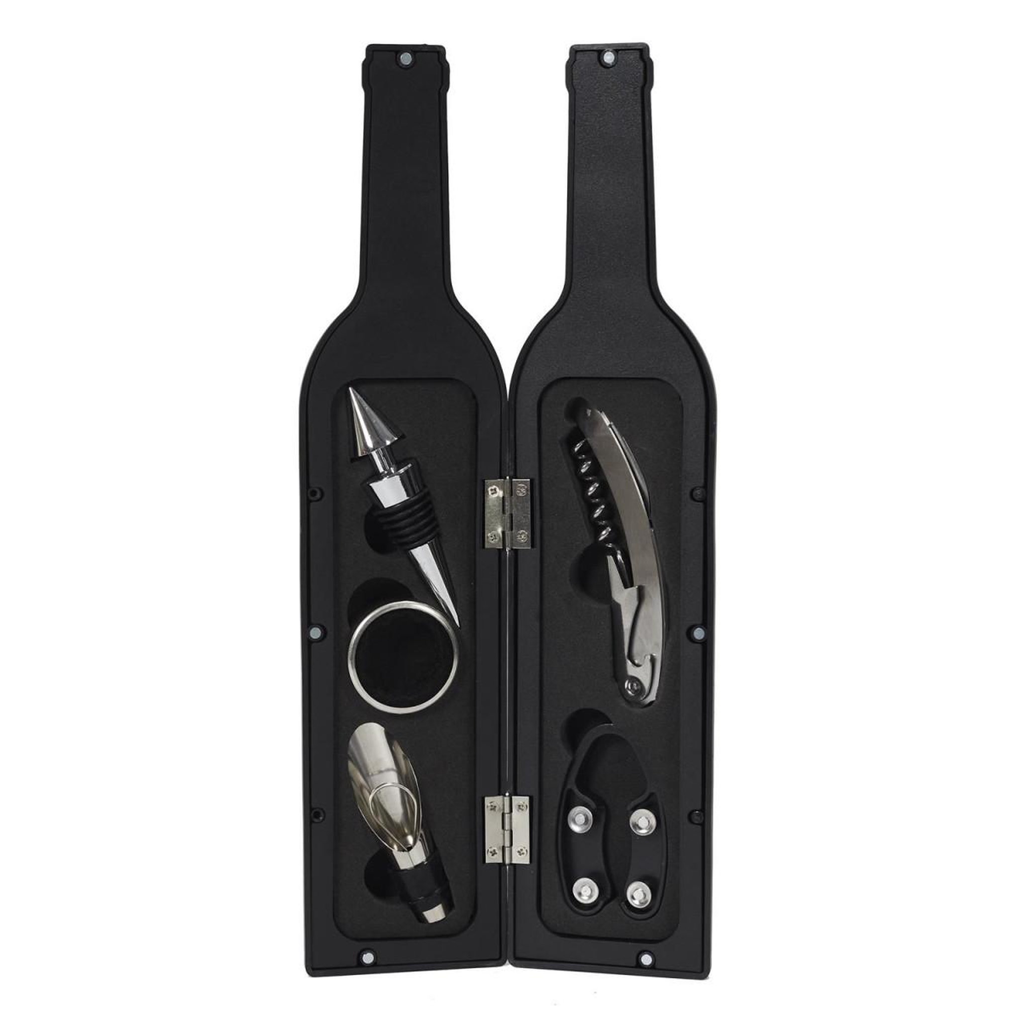 Voir la diapositive 2 : The concept Factory Coffret vin  5 accessoires  32cm noir