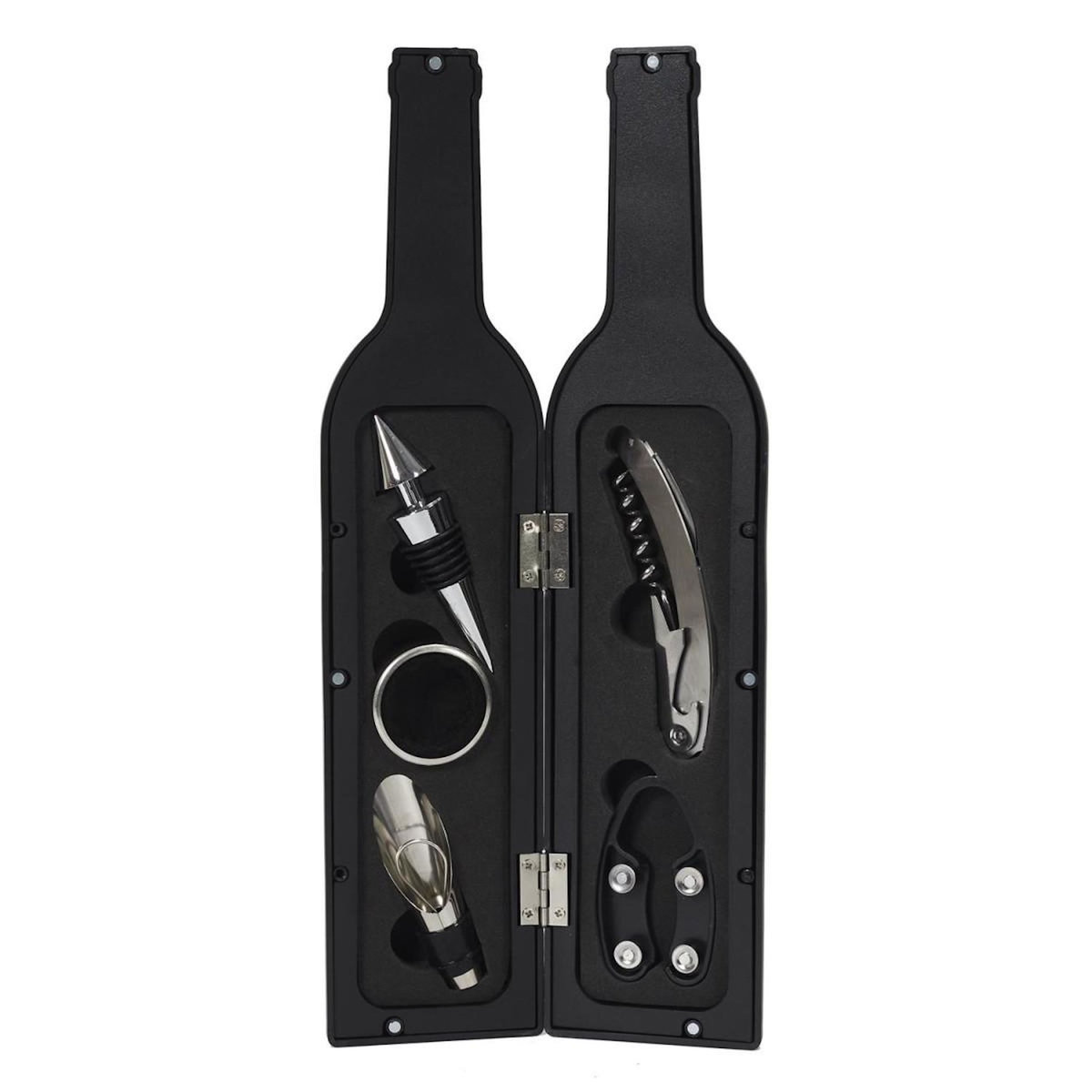 Paris Prix Coffret Vin  5 Accessoires  32cm Noir