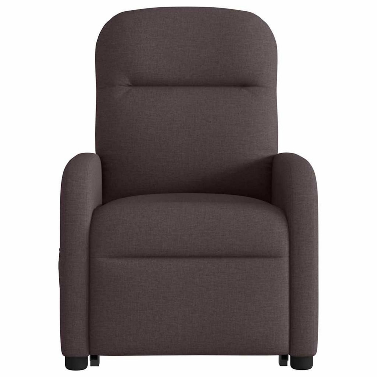 VIDAXL Fauteuil inclinable de massage electrique Marron fonce Tissu