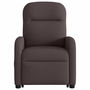 Voir la diapositive 5 : VIDAXL Fauteuil inclinable de massage electrique Marron fonce Tissu