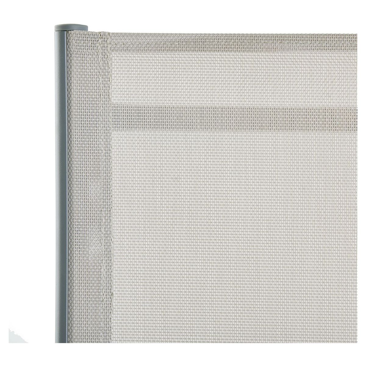 GARDENSTAR Salon de jardin - 4 places avec parasol - Acier - Gris