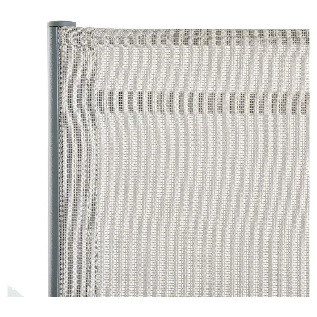 GARDENSTAR Salon de jardin - 4 places avec parasol - Acier - Gris