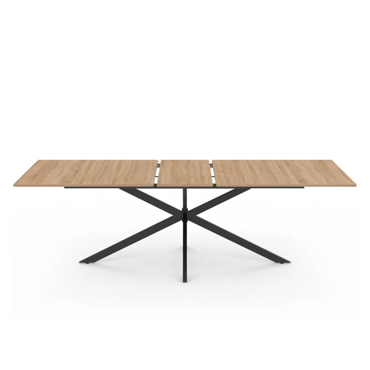 CONCEPT USINE Table extensible 8-10 personnes effet bois 235cm BRIA