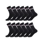 FILA Lot de 12 Paires de Chaussettes Tennis. Coloris disponibles : Noir
