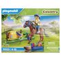 Voir la diapositive 2 : PLAYMOBIL 70523 - Country - Cavalier avec poney brun