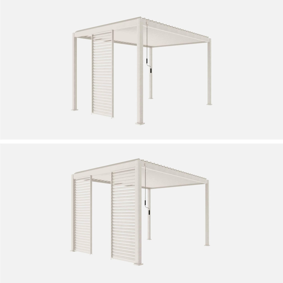 SWEEEK Persienne pour pergola bioclimatique Triomphe, aluminium