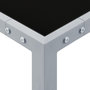 Voir la diapositive 3 : VIDAXL Table de jardin 130x130x72 cm Gris Acier et verre