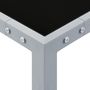 Voir la diapositive 3 : VIDAXL Table de jardin 130x130x72 cm Gris Acier et verre