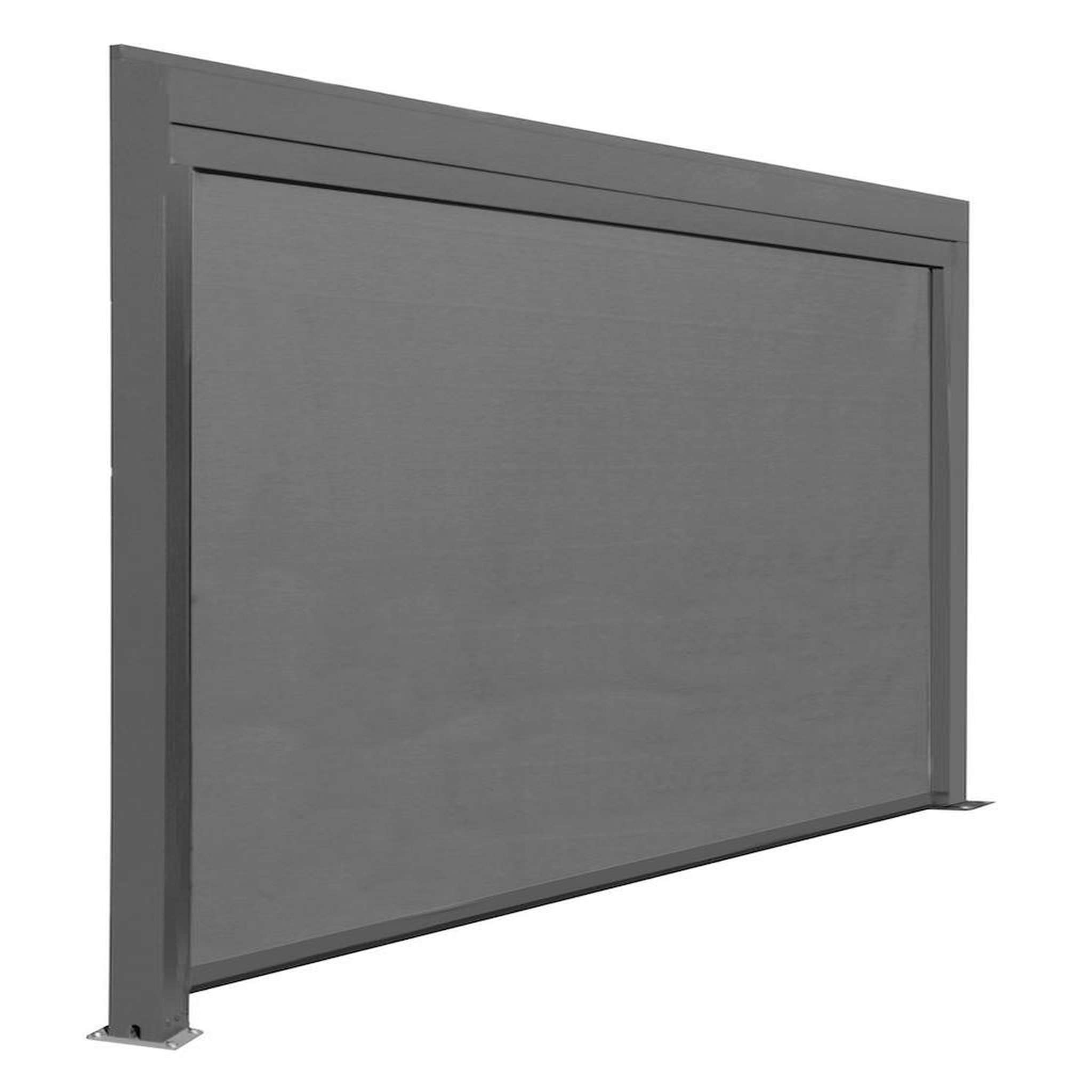 Proloisirs Rideau BioClim 3M pour Pergola Autoporetee - Aluminium époxy gris - TPEP gris