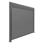Proloisirs Rideau BioClim 3M pour Pergola Autoporetee - Aluminium époxy gris - TPEP gris
