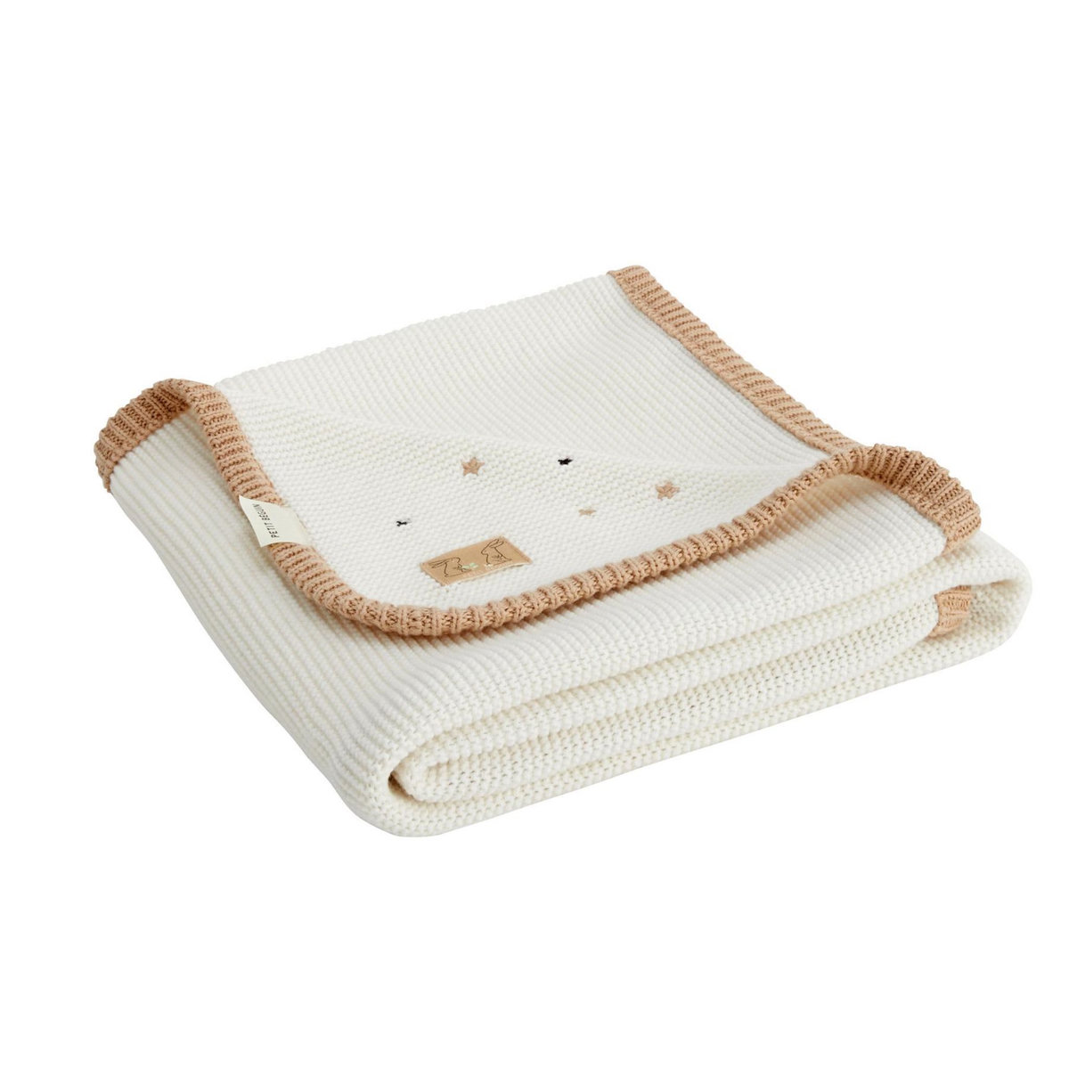 Petit Béguin Couverture bébé en tricot Hello Baby