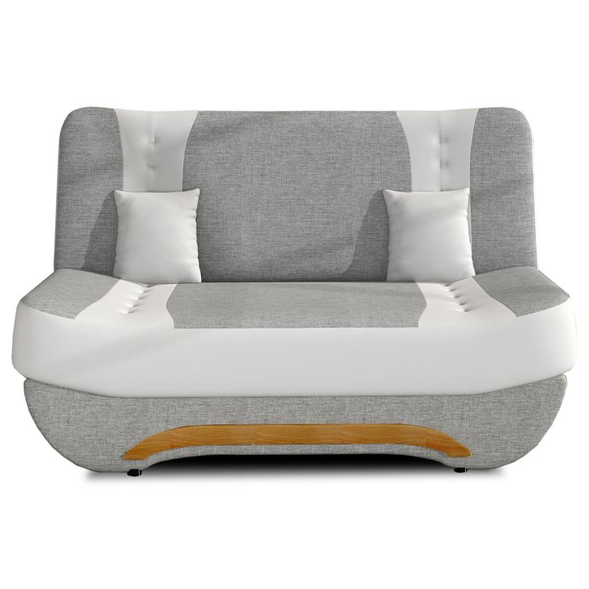 Voir la diapositive 3 : BEST MOBILIER Nelson - canapé convertible clic-clac 3 places en tissu