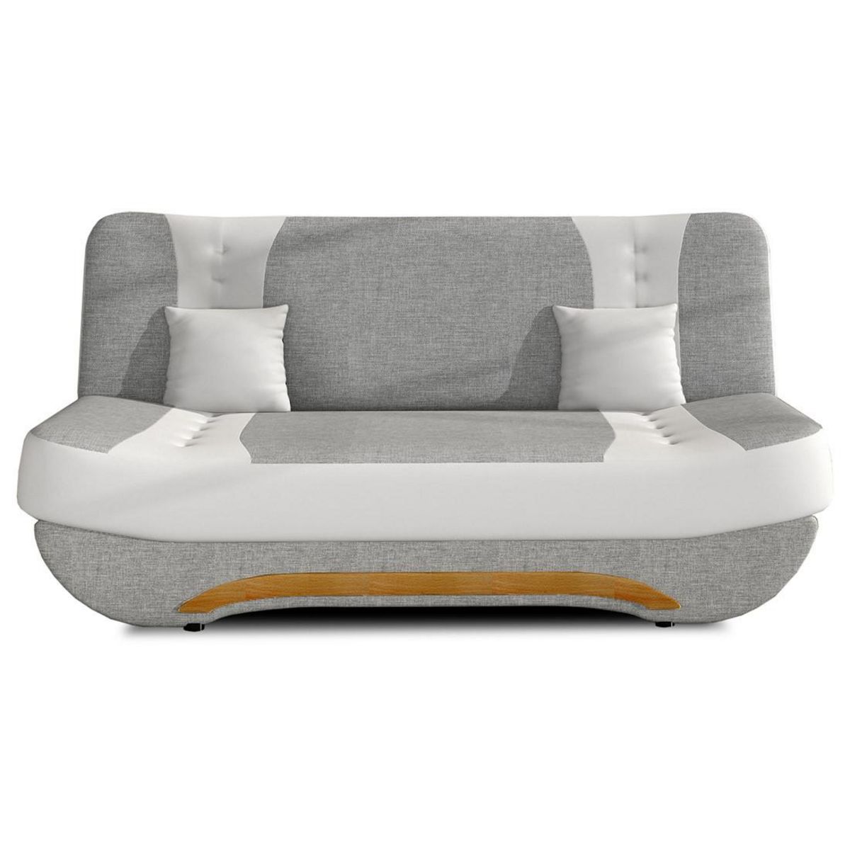 BEST MOBILIER Nelson - canapé convertible clic-clac 3 places en tissu
